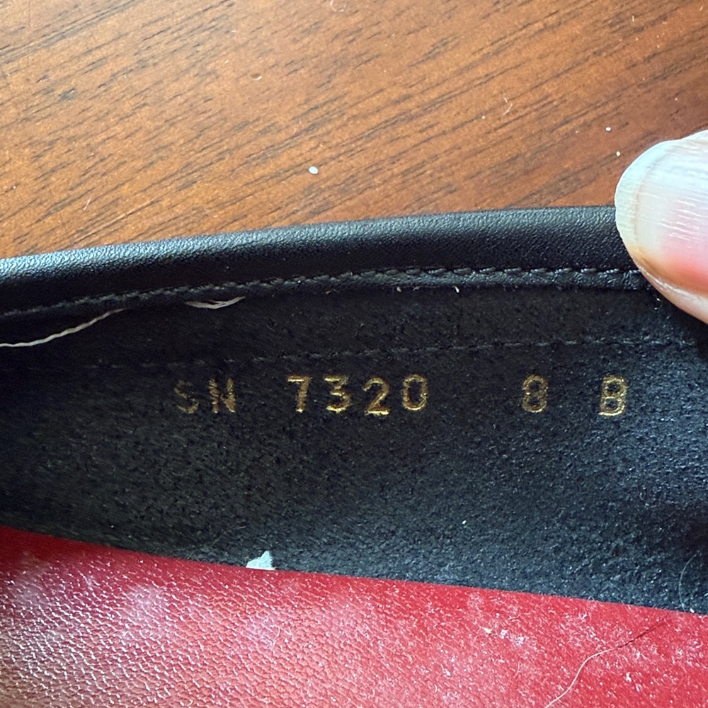 Salvatore Ferragamo Black Leather Loafers Size 8 B In Excellent near new - Picture 7 of 7